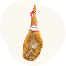 Ganzer Jamón Reserva Schinken – 14 Monate gereift, traditionell hergestellt in Spanien, mit rotem Etikett und Naturreifung.