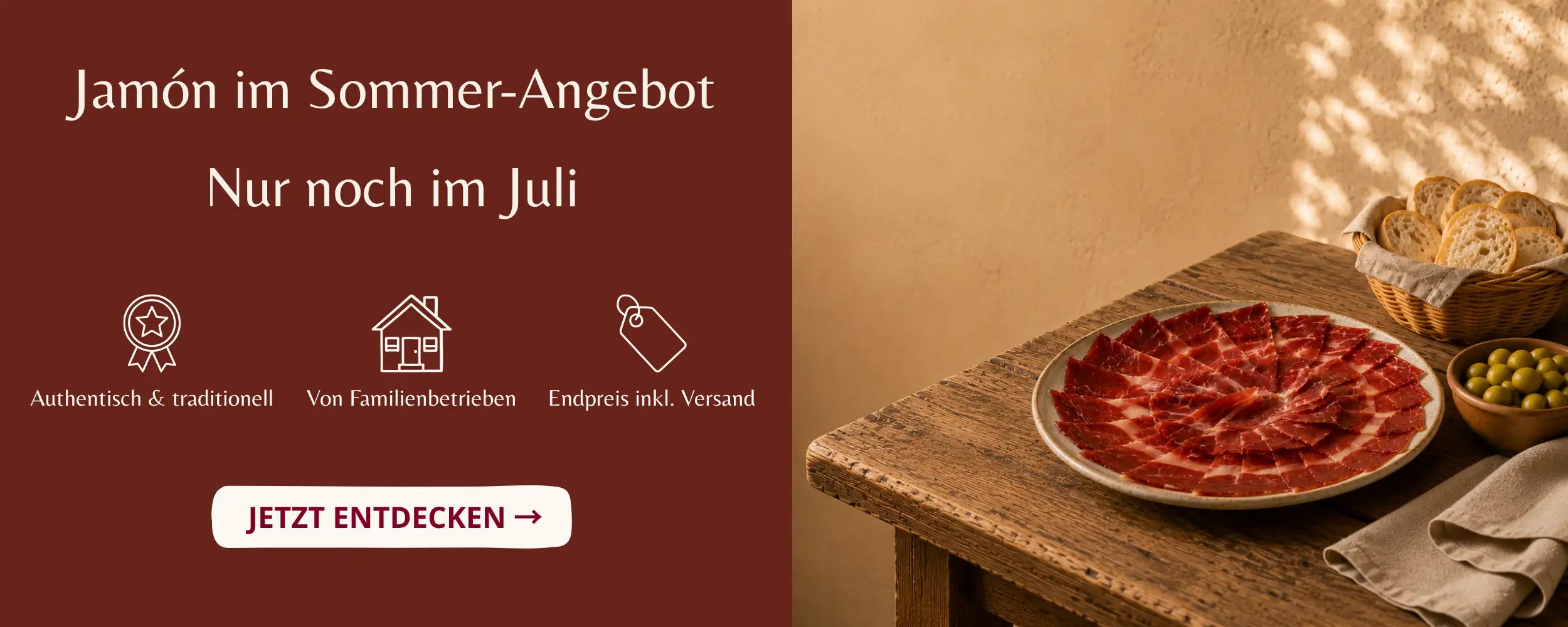 JAMON IN SOMMER-ANGEBOT