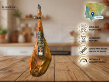 Ganzer Jamón Ibérico Bellota 100% Pata Negra aus Los Pedroches mit 36 Monaten Reifung aus Córdoba.