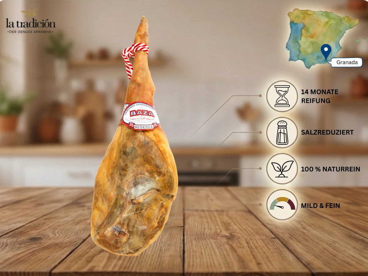 serrano schinken aufbewahren nach anschnitt Serrano Reserva Jamón | 14 Monate