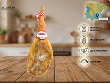 Ganzer Jamón Serrano Reserva von Baza aus Granada mit 14 Monaten Reifung, mild und fein im Geschmack.