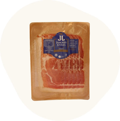 Jamón de Trevélez D.O.P. - Serrano Schinken mit in Scheiben 100 g Packung