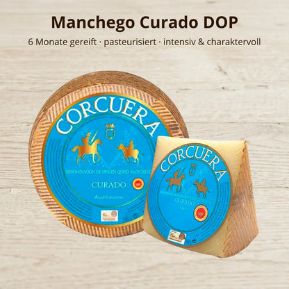 Manchego Curado DOP 6 Monate gereift aus Schafsmilch intensiv und charaktervoll
