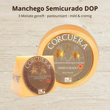 Manchego Semicurado DOP aus Schafsmilch 3 Monate gereift mild und cremig aus La Mancha