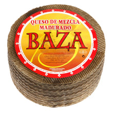 Queso de Mezcla Madurado von Baza – ganzer Laib ca. 3 kg, 6 Monate gereift, aus Kuh- und Schafsmilch (min. 65% / min. 20%), traditionelle Esparto-Rinde, aus Granada