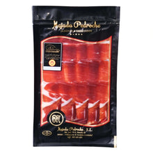 Jamón Ibérico de Bellota D.O.P. Los Pedroches, hauchdünn aufgeschnitten, vakuumverpackt von Majada Pedroche – 100% iberischer Schinken aus Córdoba
