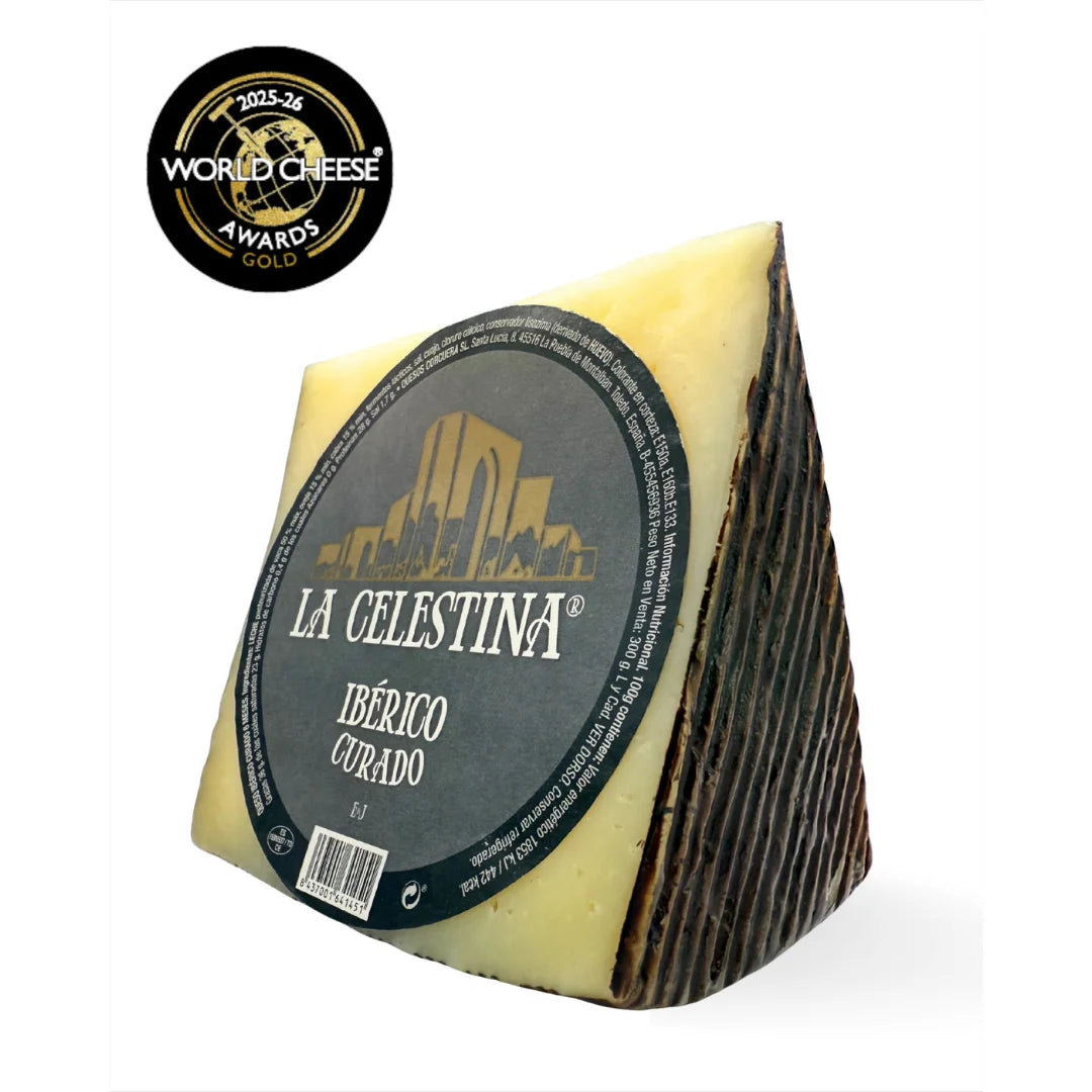Käse Ibérico Curado La Celestina, World Cheese Awards Gold 2025-26, Quesos Corcuera, La Tradición