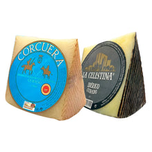 Spanisches Käse-Duo von La Tradición – Manchego Curado D.O.P. Corcuera und Ibérico Curado La Celestina, je 300 g, aus Zentralspanien