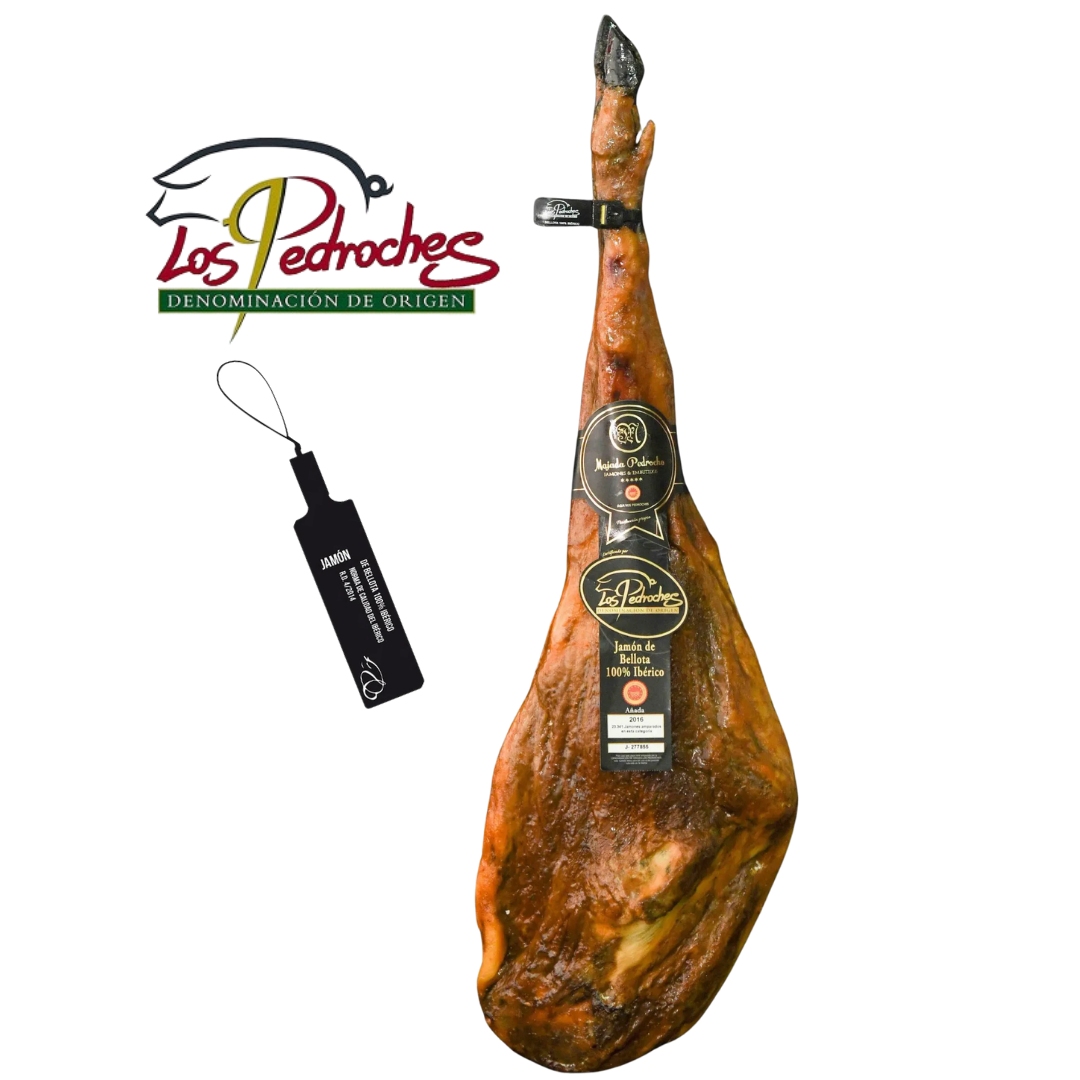 Jamón de Bellota 100% Ibérico D.O.P. Los Pedroches von Majada Pedroche – ganze Keule, Añada 2016, aus Villanueva de Córdoba