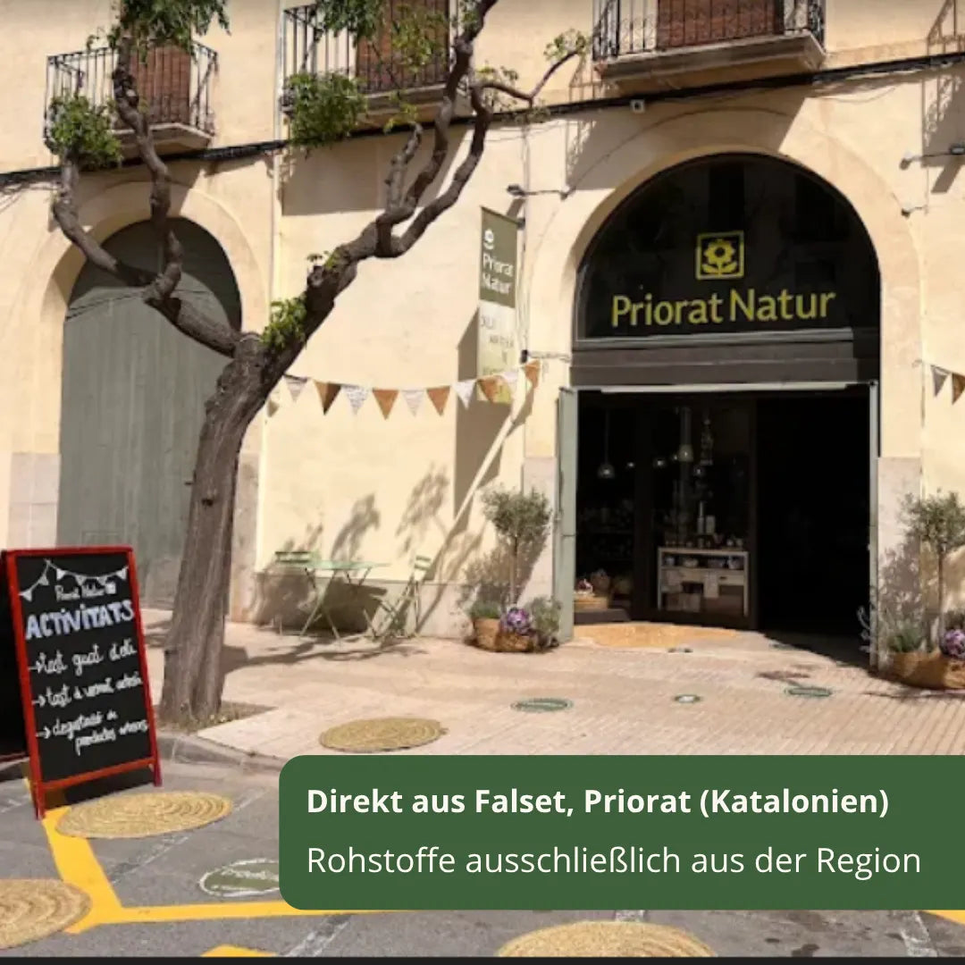 Priorat Natur Ladengeschäft in Falset, Priorat, Katalonien, Rohstoffe ausschließlich aus der Region – La Tradición