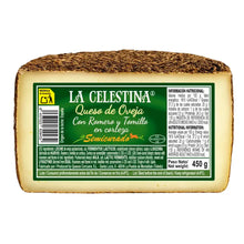 La Celestina Queso de Oveja Semicurado con Romero y Tomillo, 450 g: Schafskäse aus pasteurisierter Schafsmilch mit Rosmarin und Thymian in der Rinde, Quesos Corcuera, Toledo – La Tradición