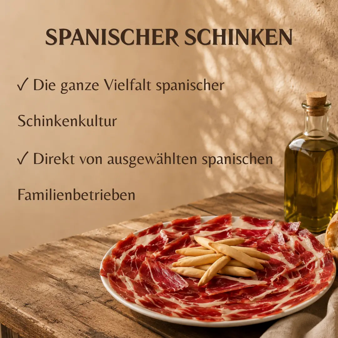 Spanischer Schinken in großer Vielfalt, Serrano und Ibérico, direkt von ausgewählten spanischen Familienbetrieben, La Tradición Onlineshop
